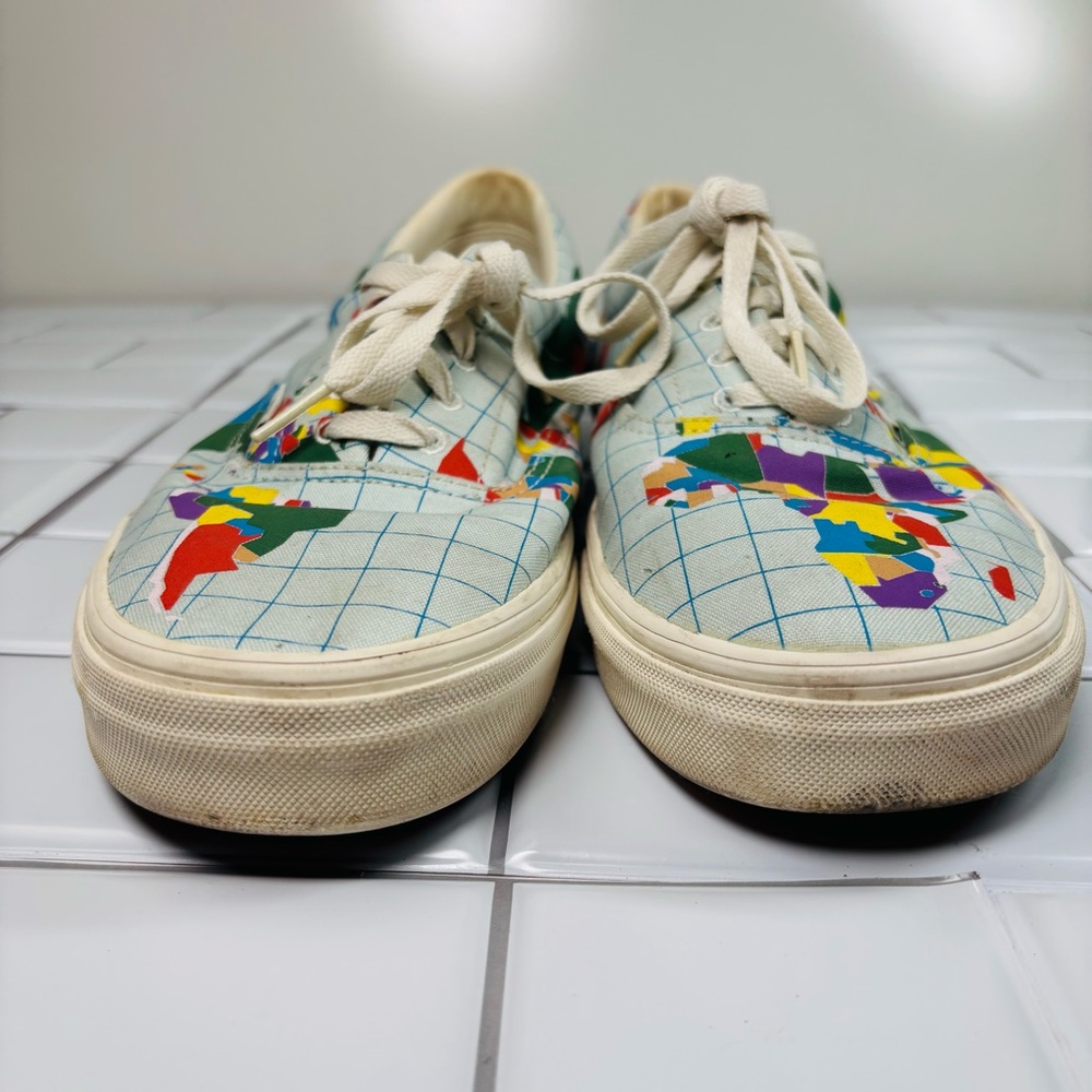VANS Era Canvas Save Our Planet World Map Sneakers Shoes size 12 - Picture 5 of 14